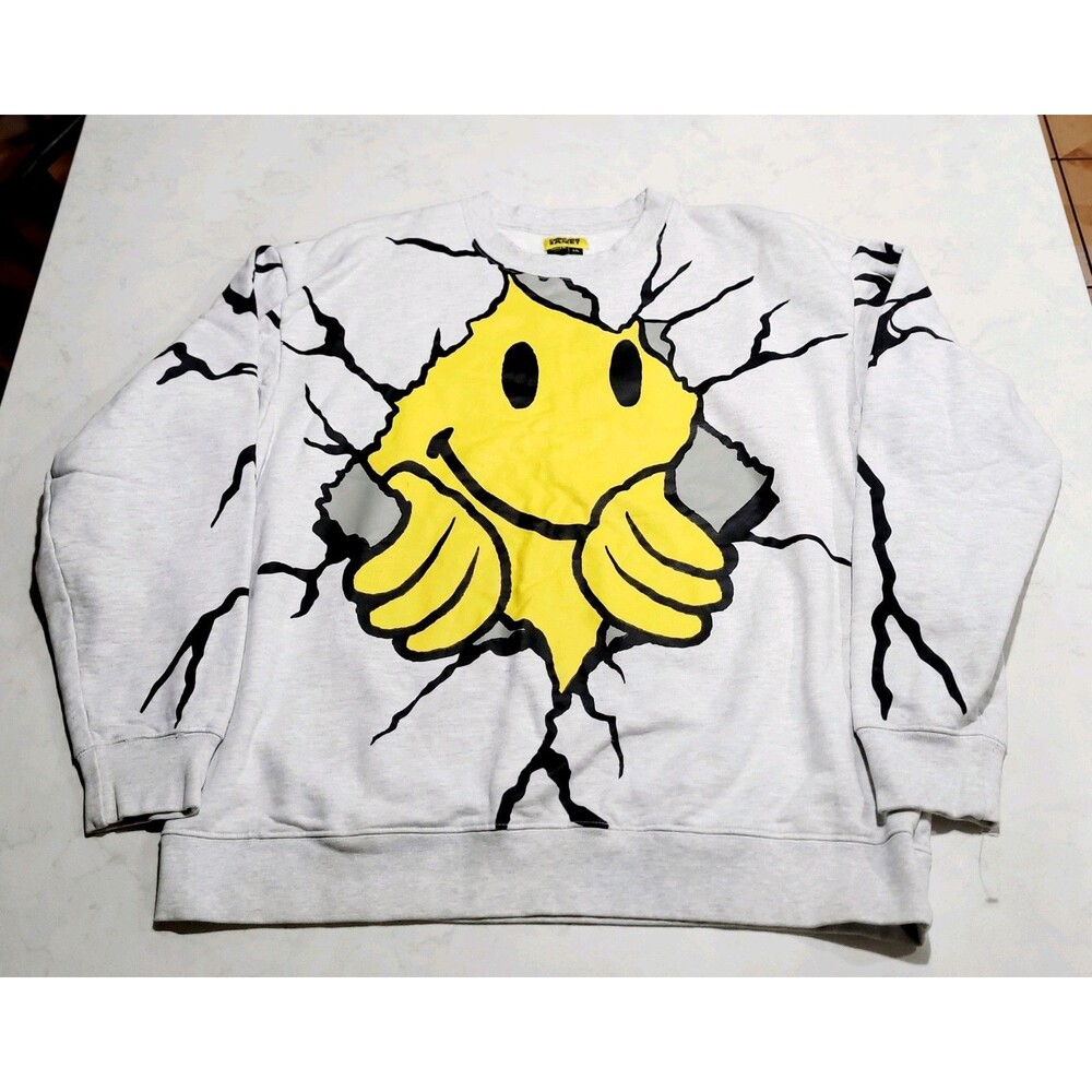 Chinatown Market x Smiley Originals Mens XXL Pullover Crewneck Sweatshirt EUC